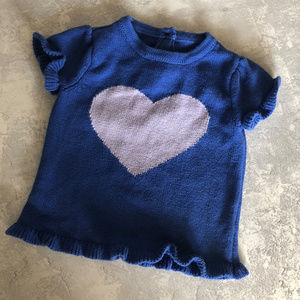 CRAZY 8 Toddler Blue Sweater with Heart